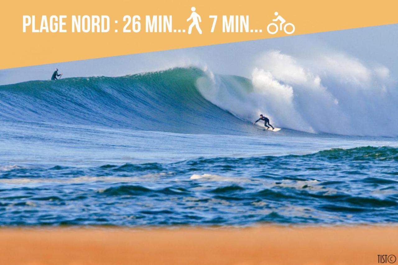 Hossegor - Plage 100M - Surf - Famille - Couple سورت-هوسيغور المظهر الخارجي الصورة